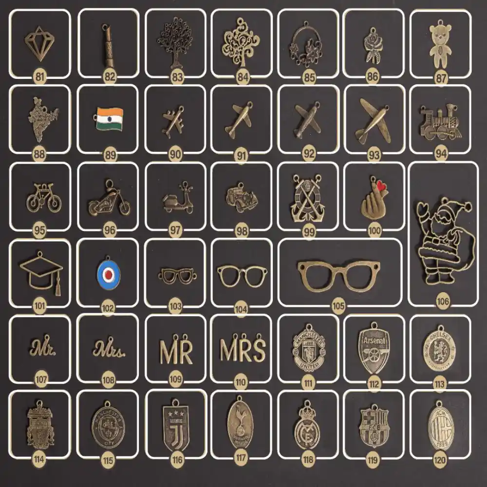 Buy customized suitcase tags with charm in India